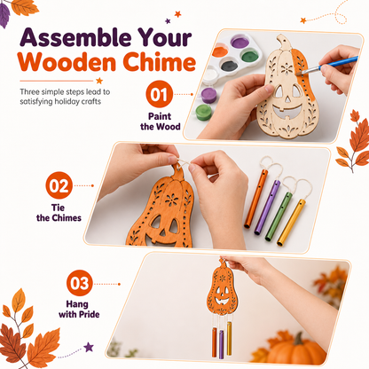 🎃 40% OFF – Halloween Wooden Pumpkin DIY Craft Kit | Paint, Create & Decorate