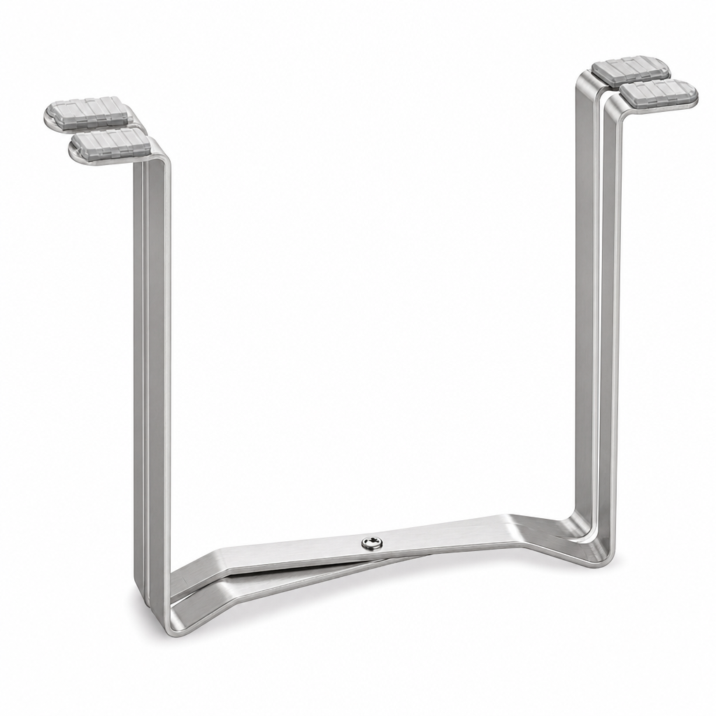 🏡 Foldable Trash Bag Holder – Slim Stainless Steel Design for Small-Space Cleanup