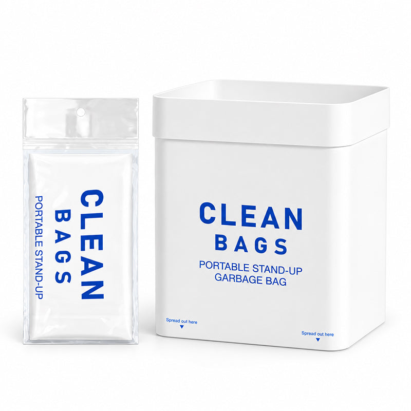 🚗Peel-and-Stick Self-Standing Trash Bags for Cars, Desks and Kitchens 🗑️