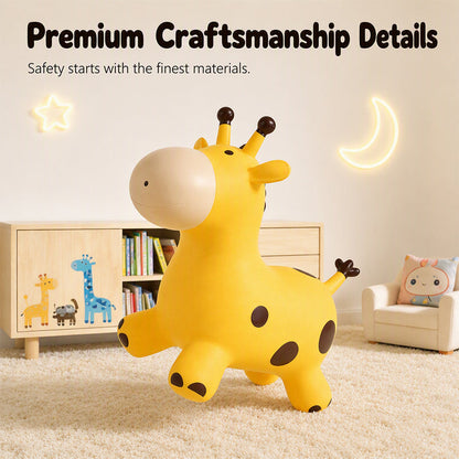 🦒 Inflatable Giraffe Ride-On Bouncer for Kids – Active Indoor & Outdoor Toy for Balance, Coordination & Playtime Fun 🎈