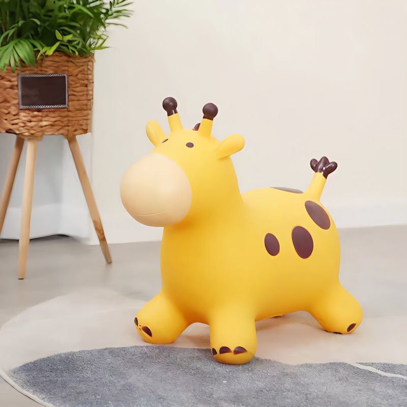 🦒 Inflatable Giraffe Ride-On Bouncer for Kids – Active Indoor & Outdoor Toy for Balance, Coordination & Playtime Fun 🎈