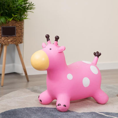 🦒 Inflatable Giraffe Ride-On Bouncer for Kids – Active Indoor & Outdoor Toy for Balance, Coordination & Playtime Fun 🎈