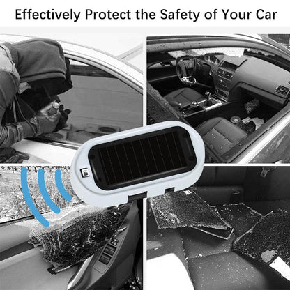 🚨 Solar-Powered Car Security Warning Light – Flashing LED Theft Deterrent 🛡️