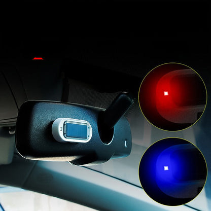 🚨 Solar-Powered Car Security Warning Light – Flashing LED Theft Deterrent 🛡️