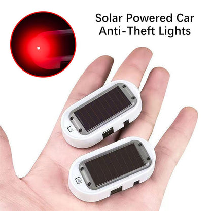 🚨 Solar-Powered Car Security Warning Light – Flashing LED Theft Deterrent 🛡️