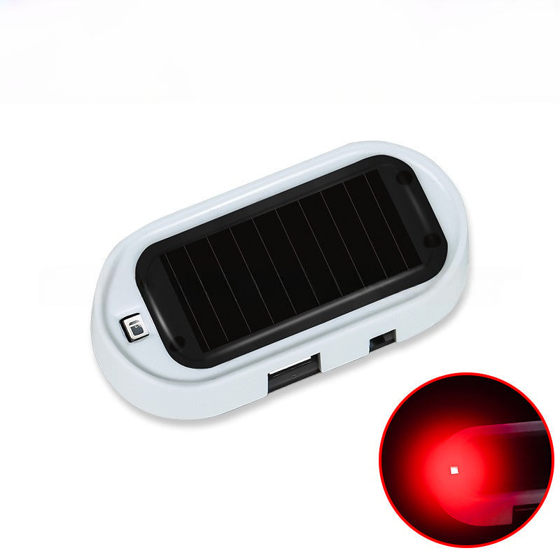 🚨 Solar-Powered Car Security Warning Light – Flashing LED Theft Deterrent 🛡️