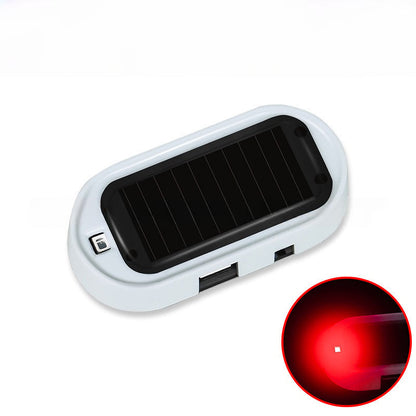 🚨 Solar-Powered Car Security Warning Light – Flashing LED Theft Deterrent 🛡️