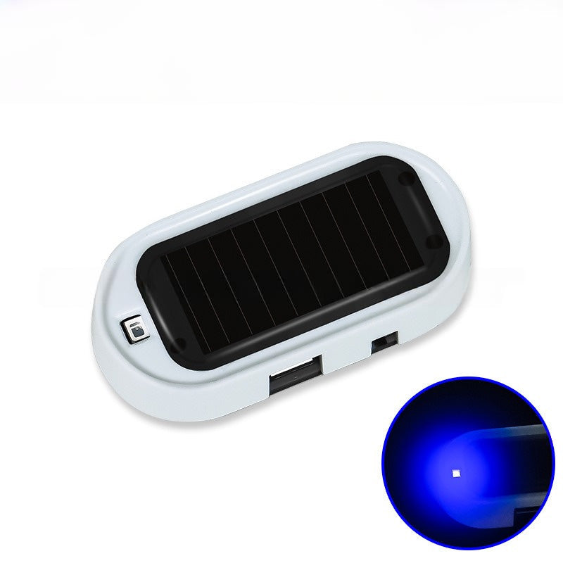 🚨 Solar-Powered Car Security Warning Light – Flashing LED Theft Deterrent 🛡️