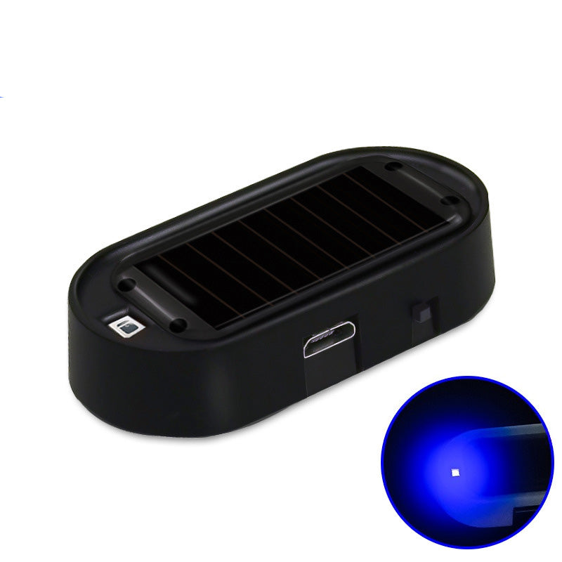 🚨 Solar-Powered Car Security Warning Light – Flashing LED Theft Deterrent 🛡️