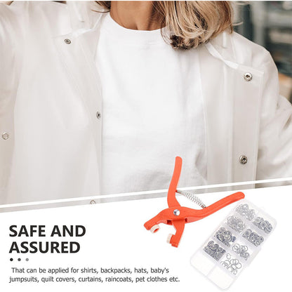 No-Sew Button Fastening Tool 🧷 – Convenient Clothing Repair & Installation Helper