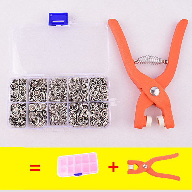 No-Sew Button Fastening Tool 🧷 – Convenient Clothing Repair & Installation Helper