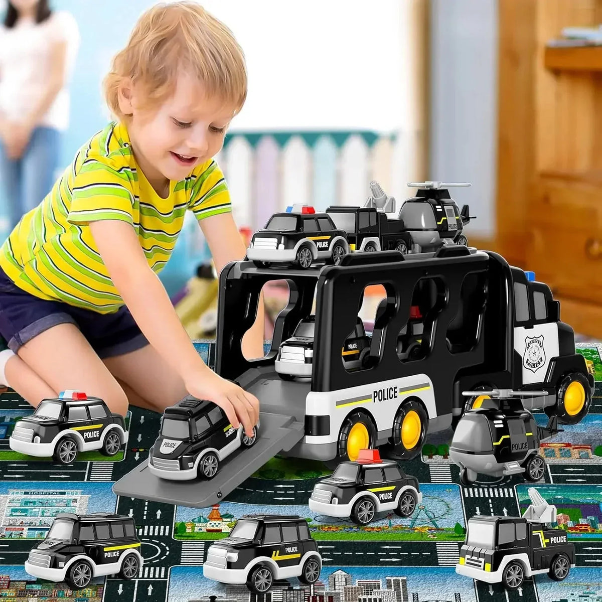 ⏳🔥LIMITED-TIME 50% OFF! ⏰🎁 7‑in‑1 Wind‑Up Truck – Fun gift for kids aged 3–5 🚓✨