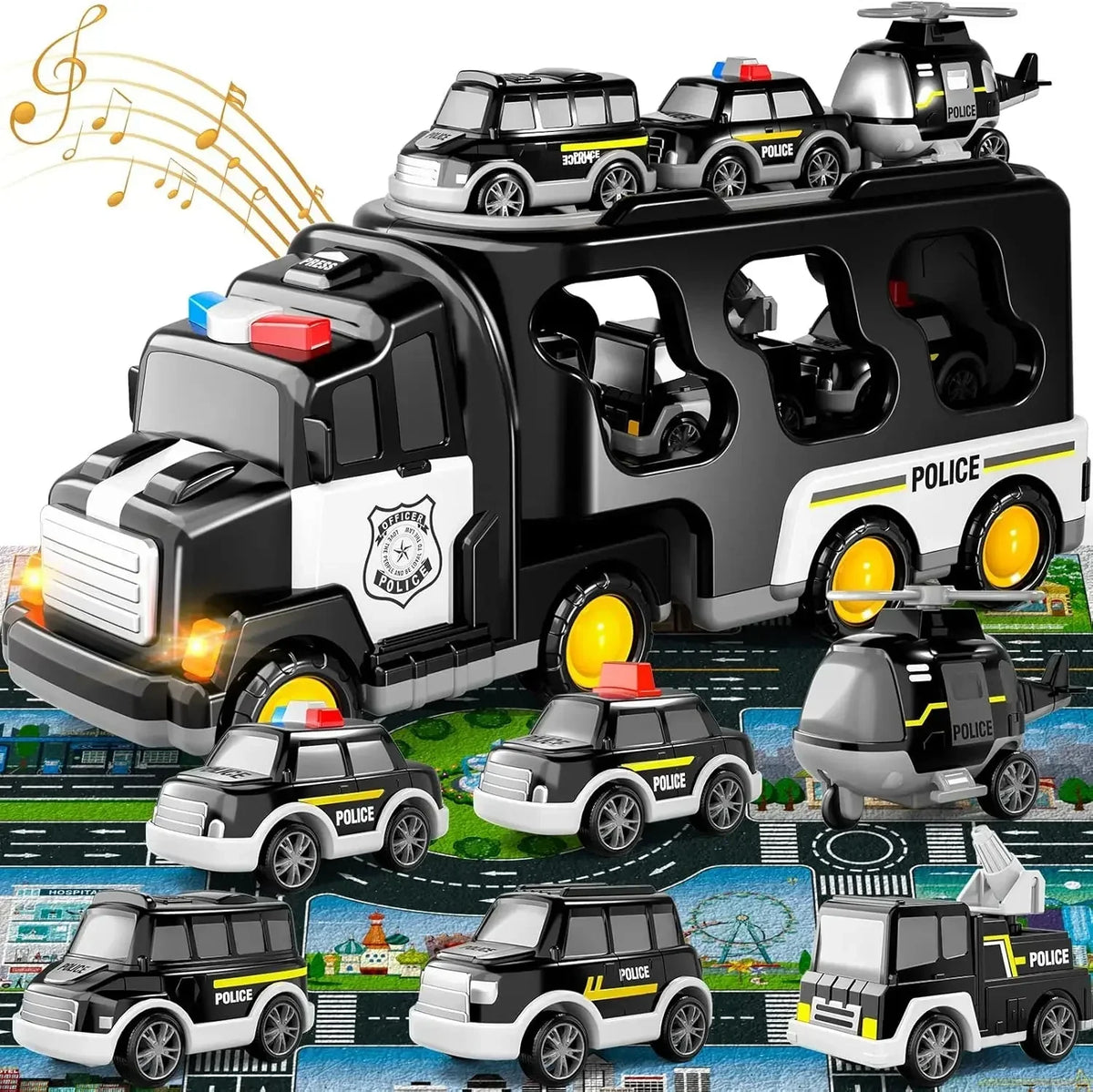 ⏳🔥LIMITED-TIME 50% OFF! ⏰🎁 7‑in‑1 Wind‑Up Truck – Fun gift for kids aged 3–5 🚓✨