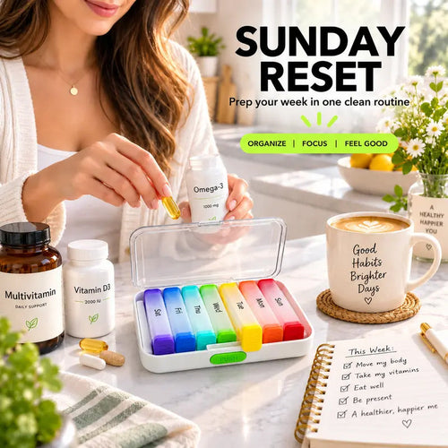 7-Day Snap-Apart Pill Organizer 💊 Portable Daily Pods