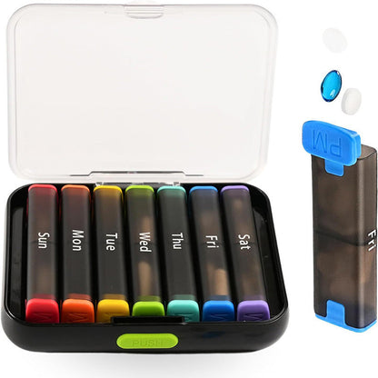 7-Day Snap-Apart Pill Organizer 💊 Portable Daily Pods