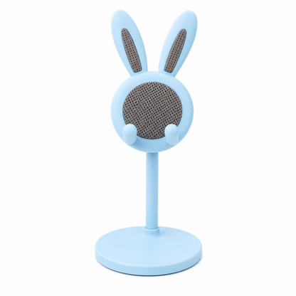 Cute Bunny Phone Stand 🐰 – Weighted Base with Soft Silicone Pads