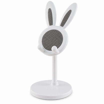 Cute Bunny Phone Stand 🐰 – Weighted Base with Soft Silicone Pads