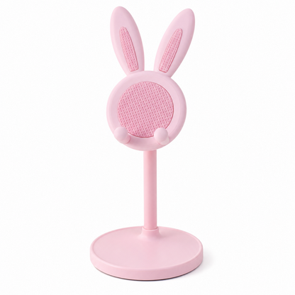 Cute Bunny Phone Stand 🐰 – Weighted Base with Soft Silicone Pads