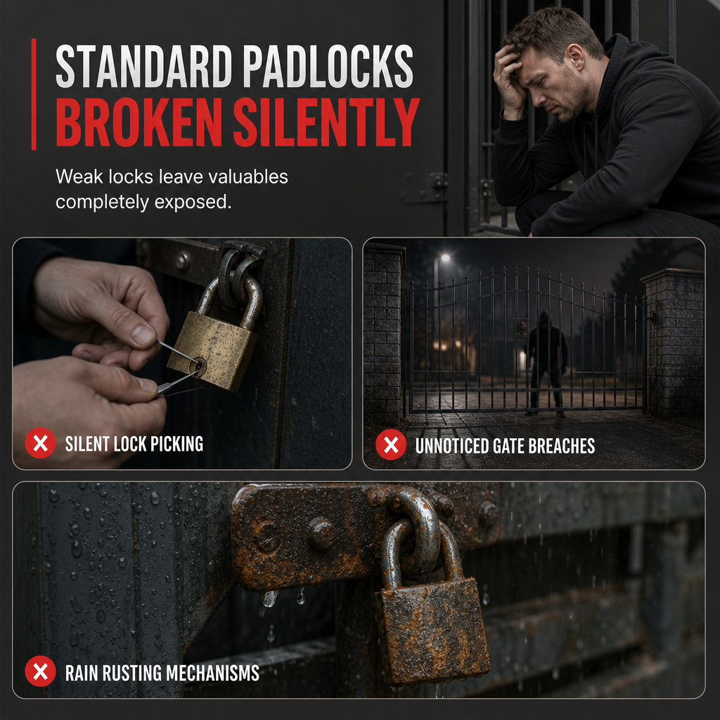 ⏳Limited-time 50% off⏰Heavy-Duty Aluminum Alloy Alarm Padlock🔒🚨