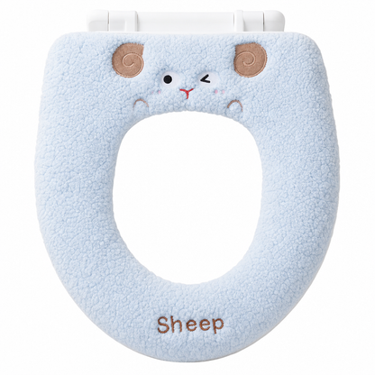 🧸 Ultra-Soft Plush Toilet Seat Cover – Washable, Thick, Warm & Cozy Bathroom Comfort