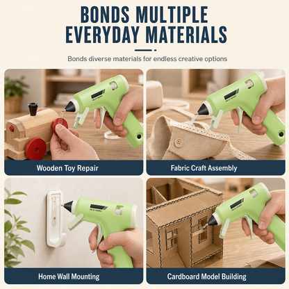 🔥 Rechargeable Hot Glue Gun for Crafts with Up to 60 Minutes of Cord-Free Use