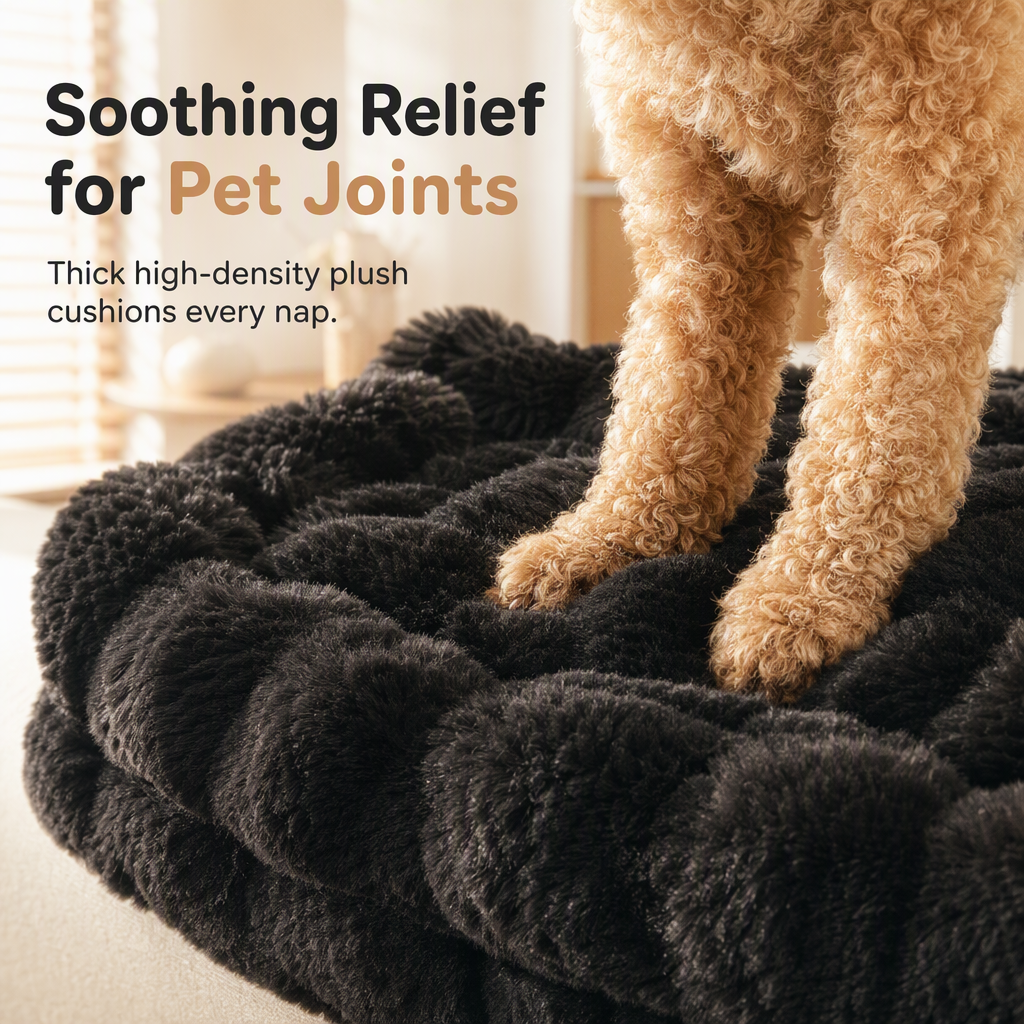 ⏳🔥LIMITED-TIME 50% OFF! ⏰🐾 Plush Pet Furniture Protector: Faux Fur, Anti-Scratch, Non-Slip Back, Quilted