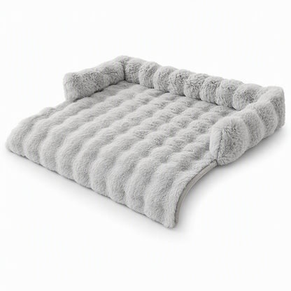 ⏳🔥LIMITED-TIME 50% OFF! ⏰🐾 Plush Pet Furniture Protector: Faux Fur, Anti-Scratch, Non-Slip Back, Quilted