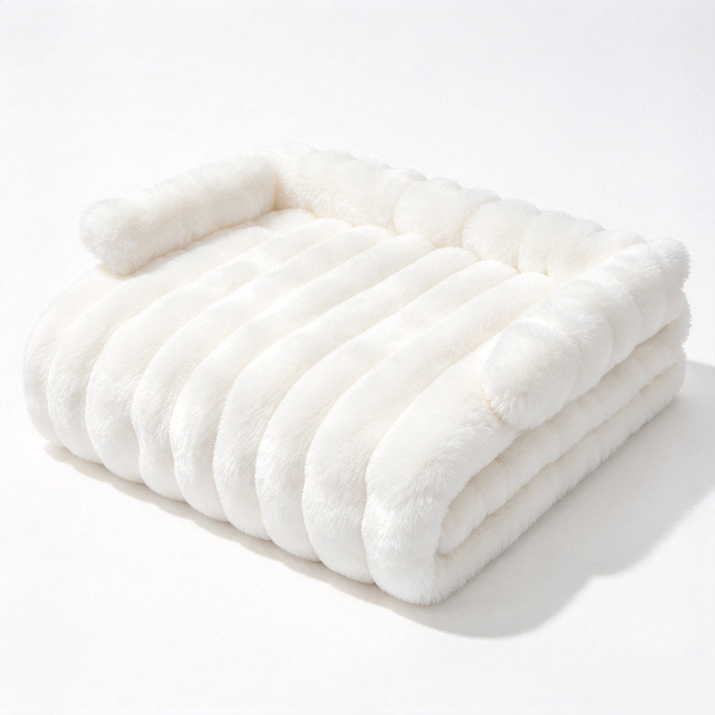 ⏳🔥LIMITED-TIME 50% OFF! ⏰🐾 Plush Pet Furniture Protector: Faux Fur, Anti-Scratch, Non-Slip Back, Quilted