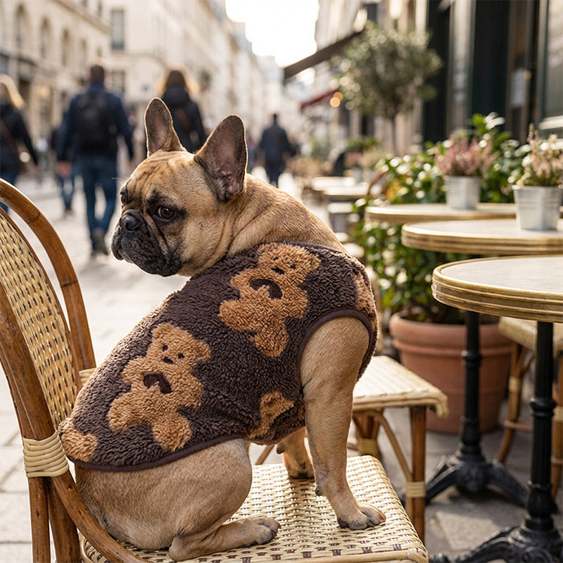 ⏳🔥LIMITED-TIME 50% OFF! ⏰Plush Pet Vest – Warm, Cozy & Easy to Wear🐻