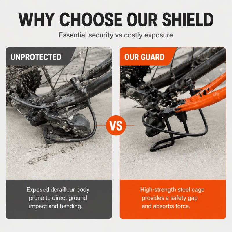 ⏳🔥LIMITED-TIME 50% OFF! ⏰Bicycle Rear Derailleur Guard Mountain Bike Transmission Protector🚲🛡️