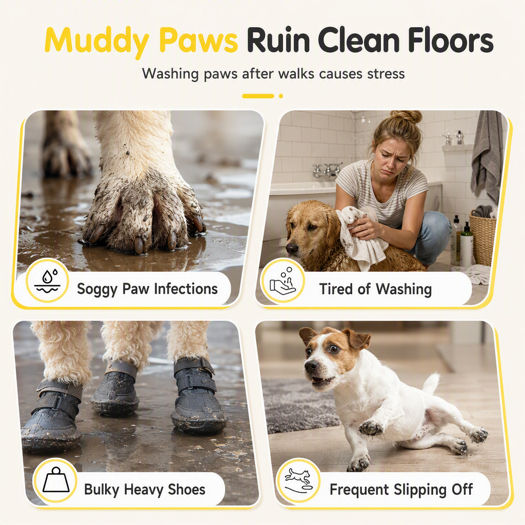 Disposable Waterproof Dog Paw Protectors for Clean, Dry Walks 🐾