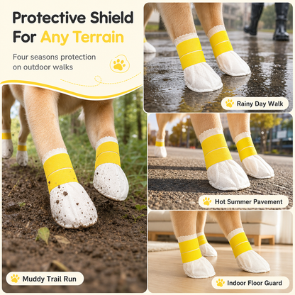 Disposable Waterproof Dog Paw Protectors for Clean, Dry Walks 🐾