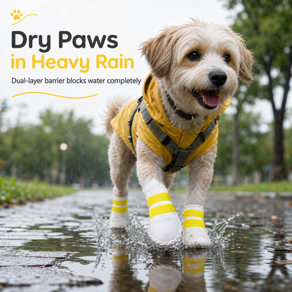 Disposable Waterproof Dog Paw Protectors for Clean, Dry Walks 🐾