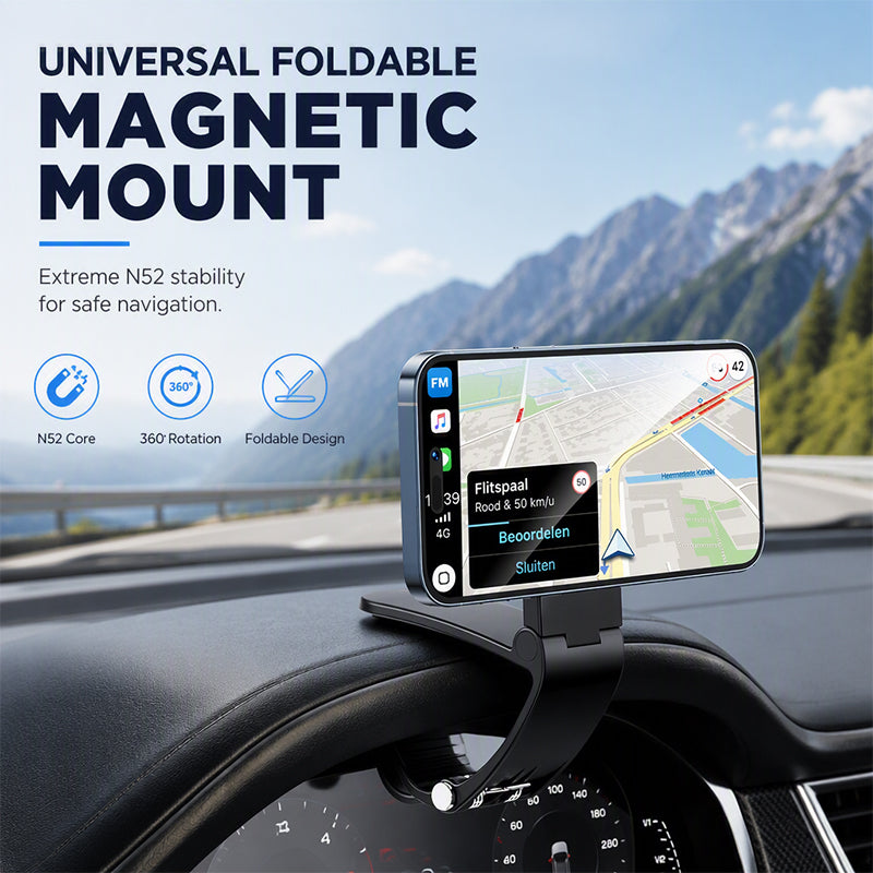 🚗Foldable Magnetic Car Phone Holder for Hands-Free Driving 📱