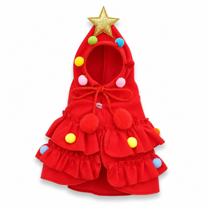 🎄 50% OFF – Cozy Christmas Tree Cape for Cats & Dogs