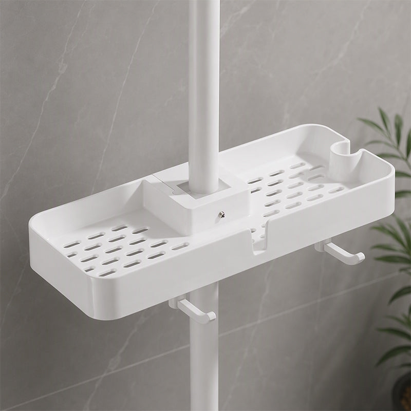 🚿 Adjustable Shower Rail Organizer for Flexible Bathroom Storage