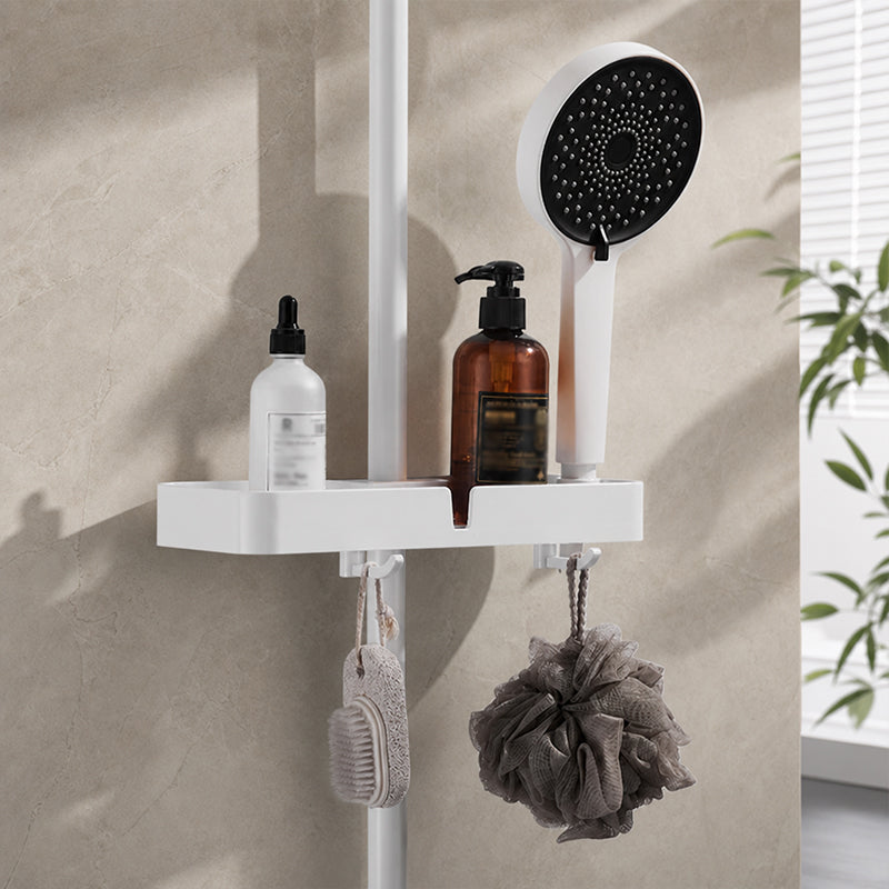 🚿 Adjustable Shower Rail Organizer for Flexible Bathroom Storage
