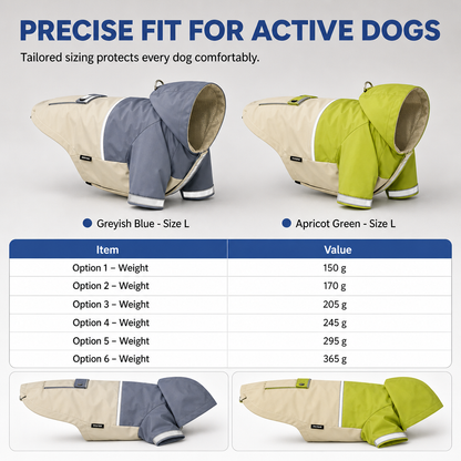 ⏳🔥LIMITED-TIME 50% OFF! ⏰Waterproof Dog Raincoat Colorblock Pet Outdoor with Dirtproof Leg Protection