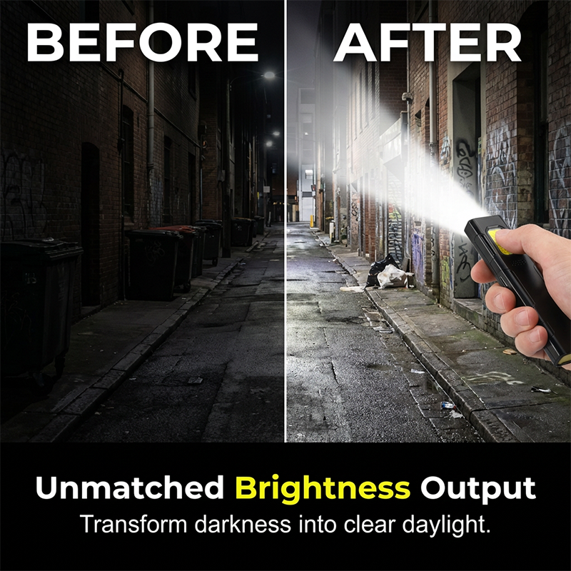Hands-Free Magnetic Work Light with Clip