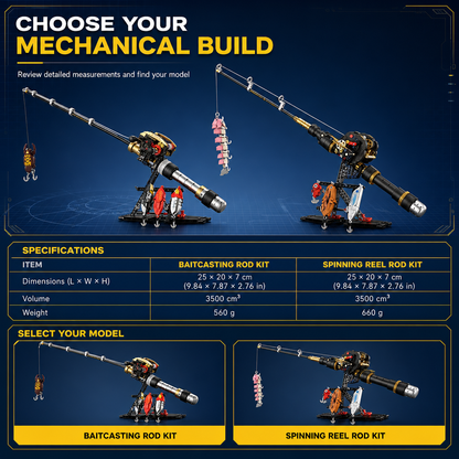 Mini Fishing Rod & Reel Display 🎣 – Realistic Sea-Fishing Model for Collectors