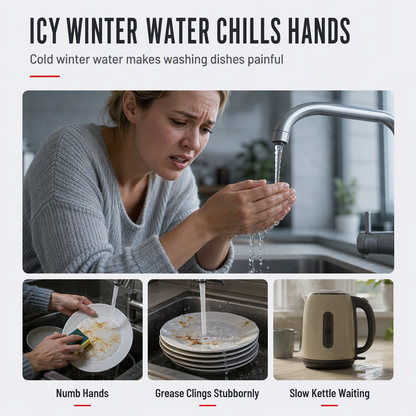 Instant-Heat Kitchen Faucet 🚰 – Electric Hot Water Tap for Everyday Use