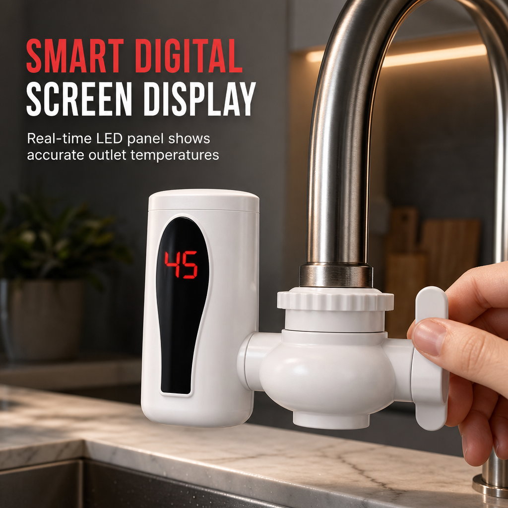 Instant-Heat Kitchen Faucet 🚰 – Electric Hot Water Tap for Everyday Use