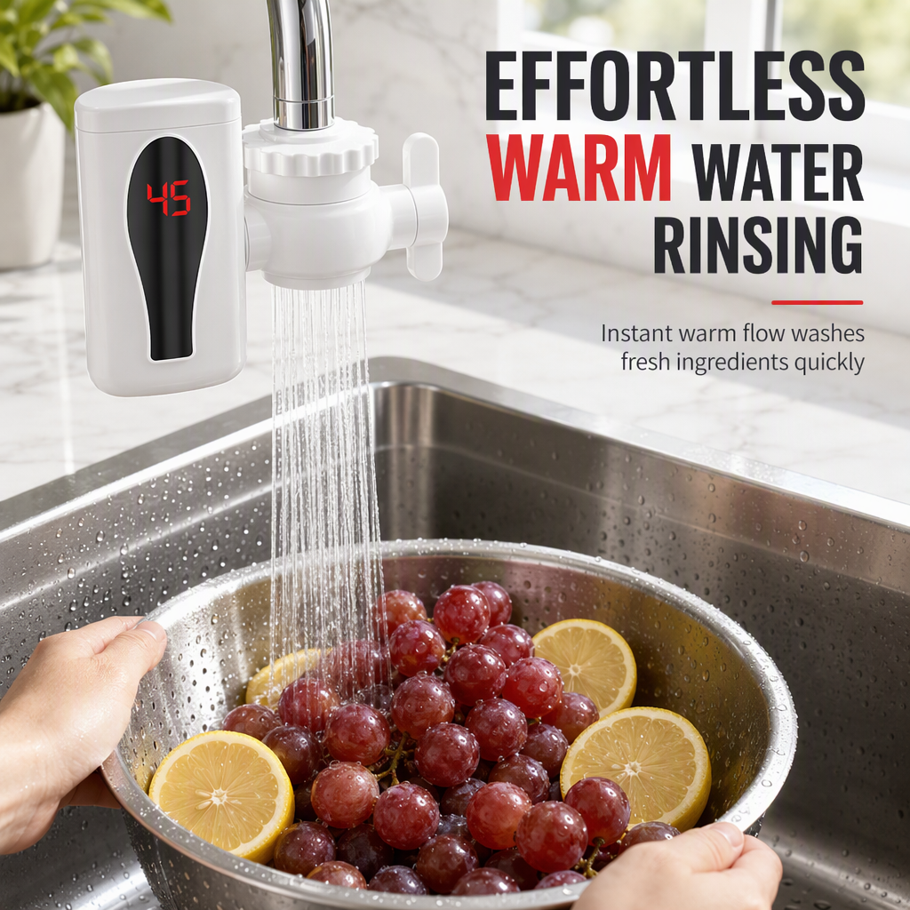 Instant-Heat Kitchen Faucet 🚰 – Electric Hot Water Tap for Everyday Use