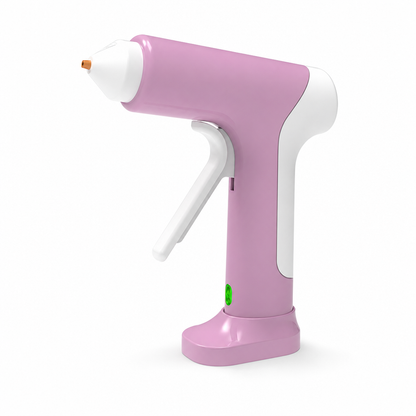 Cordless Hot Glue Gun Kit ⚡ – Rechargeable Design with Stand & 10 Glue Sticks