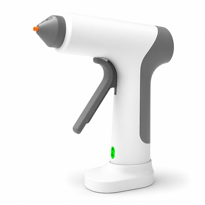 Cordless Hot Glue Gun Kit ⚡ – Rechargeable Design with Stand & 10 Glue Sticks
