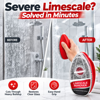 Refillable Bathroom Scrub Brush 🧽 – 2-in-1 Soap Dispensing Cleaner