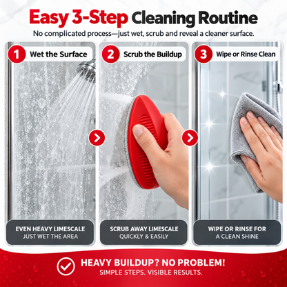 Refillable Bathroom Scrub Brush 🧽 – 2-in-1 Soap Dispensing Cleaner