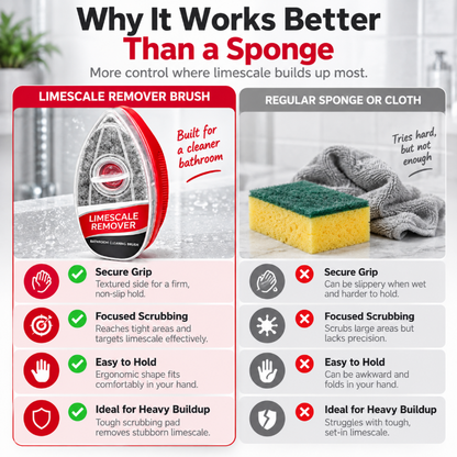Refillable Bathroom Scrub Brush 🧽 – 2-in-1 Soap Dispensing Cleaner