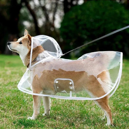 Clear Waterproof Dog Raincoat 🌧️ – Rainy-Day Protection | 50% OFF