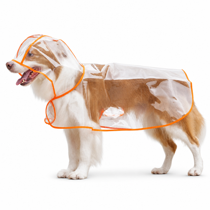 Clear Waterproof Dog Raincoat 🌧️ – Rainy-Day Protection | 50% OFF